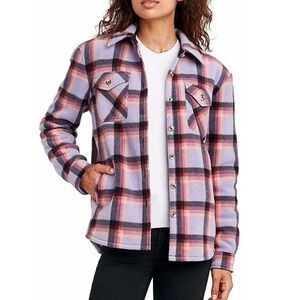 Sage Collective Sherpa Lined Fleece Shirt Jacket / Shacket